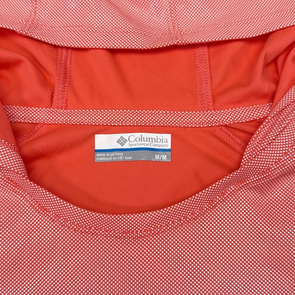 Columbia Hoodie Sweatshirt Womens Size Medium Orange Tidal Deflector Pullover - Picture 4 of 9
